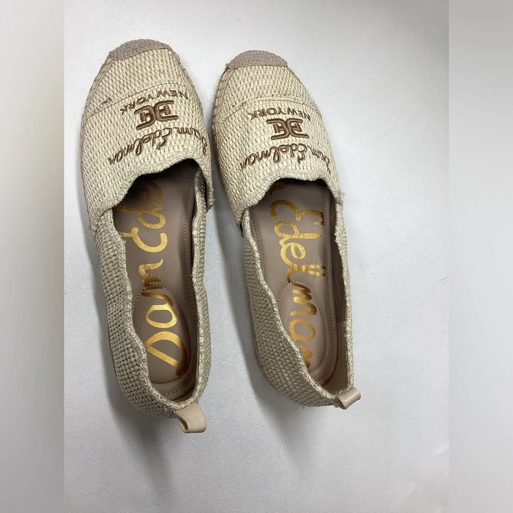 Sam Edelman Karla Espadrille Slip On Linen Raffia Size 9